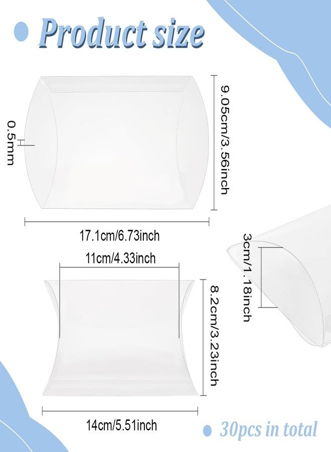 بينيكريت علب هدايا بلاستيكية شفافة من بينيكريت، عبوة من 30 علبة، مقاس 5.5 × 3.15 × 1.2 بوصة، علب هدايا صغيرة للحلوى، مثالية لحفلات الزفاف، وأعياد الميلاد، وحفلات توديع العزوبية، وأعياد الميلاد، والهالوين، وتغليف الحلوى. - Image 2
